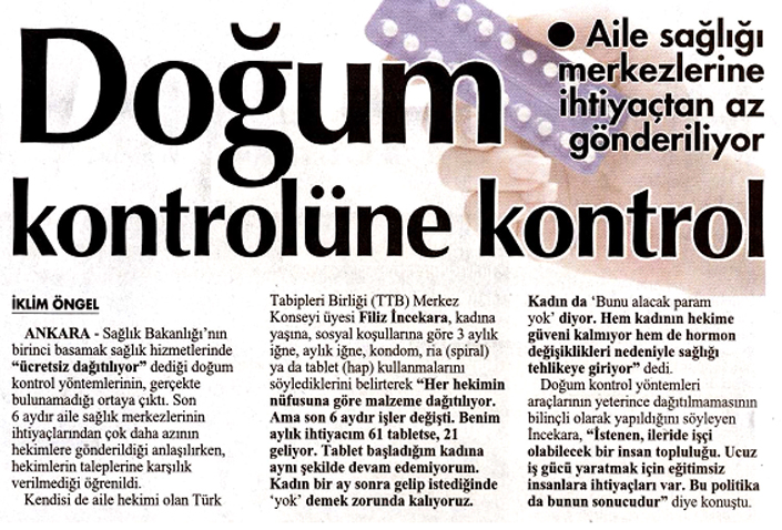 Halk Sağlığı Haftası’nın Düşündürdükleri 9:  Kadın Sağlığına Dair Hizmetlerde Tasarruf