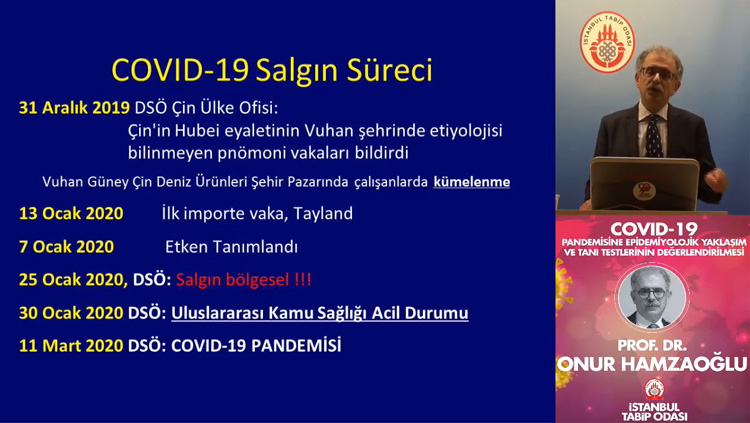 COVID-19 Pandemisine Epidemiyolojik Yaklaşım ve Tanı Testleri