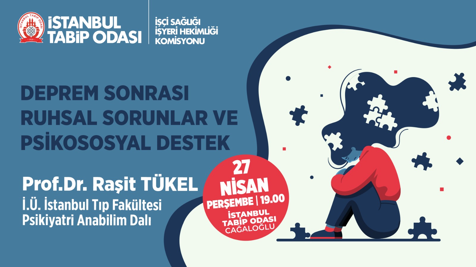 Prof. Dr. Raşit Tükel'in Sunumuyla Deprem Sonrası Ruhsal Sorunlar Ve Psikososyal Destek Semineri