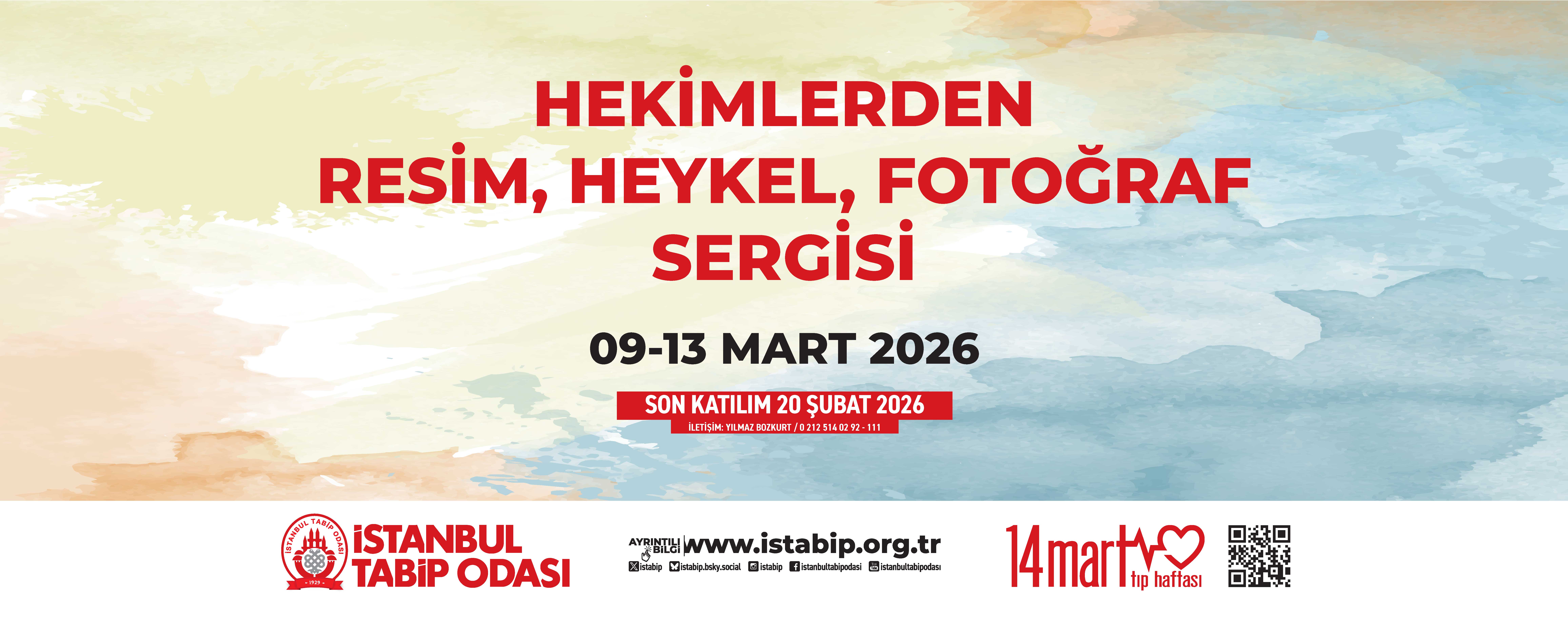 14 Mart Tıp Haftası Hekimlerden Resim-Heykel-Fotoğraf Sergisi Duyurusu