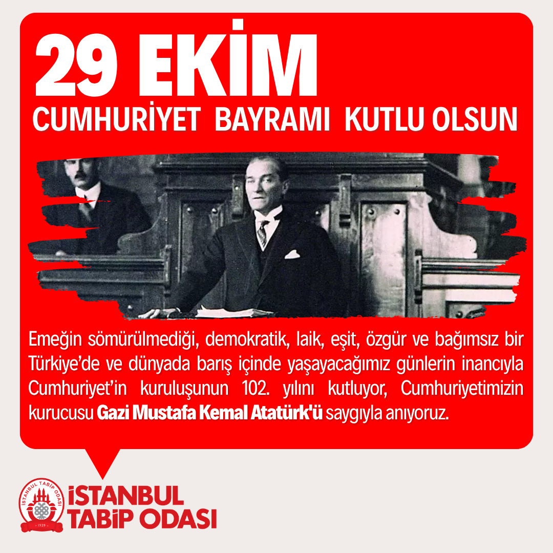 29 Ekim Cumhuriyet Bayramı Kutlu Olsun!