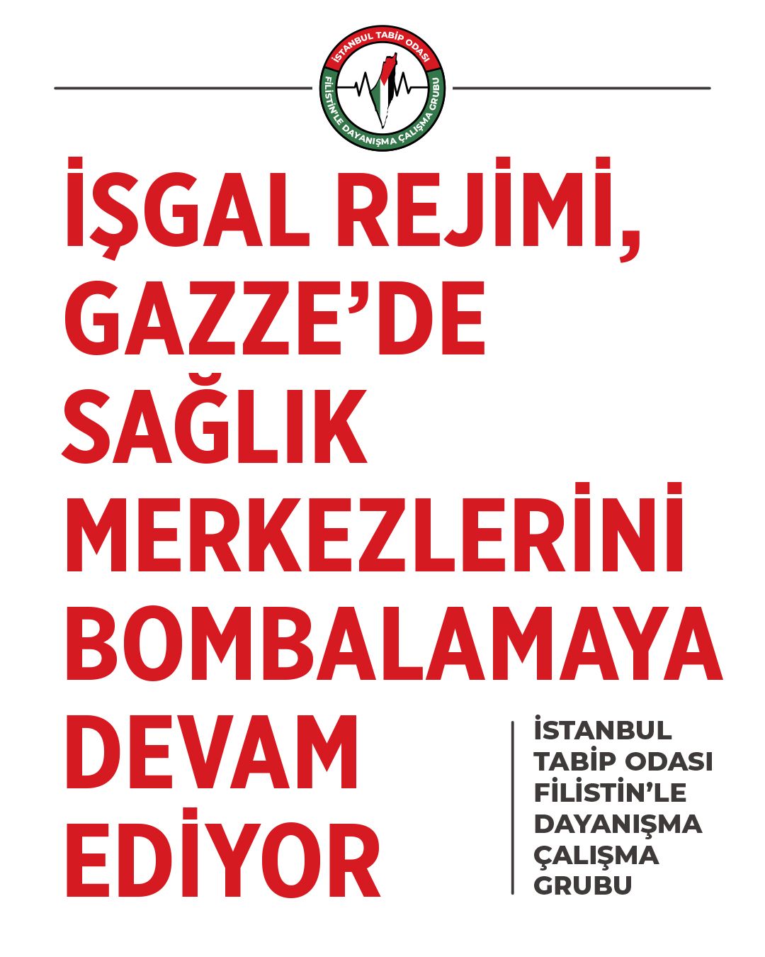 İşgal Rejimi, Gazze’de Sağlık Merkezlerini Bombalamaya Devam Ediyor