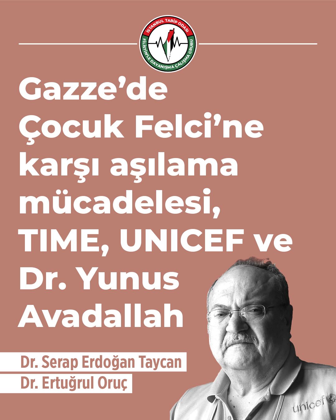 Gazze’de Çocuk Felci’ne Karşı Aşılama Mücadelesi, TIME, UNICEF ve Dr. Yunus Avadallah