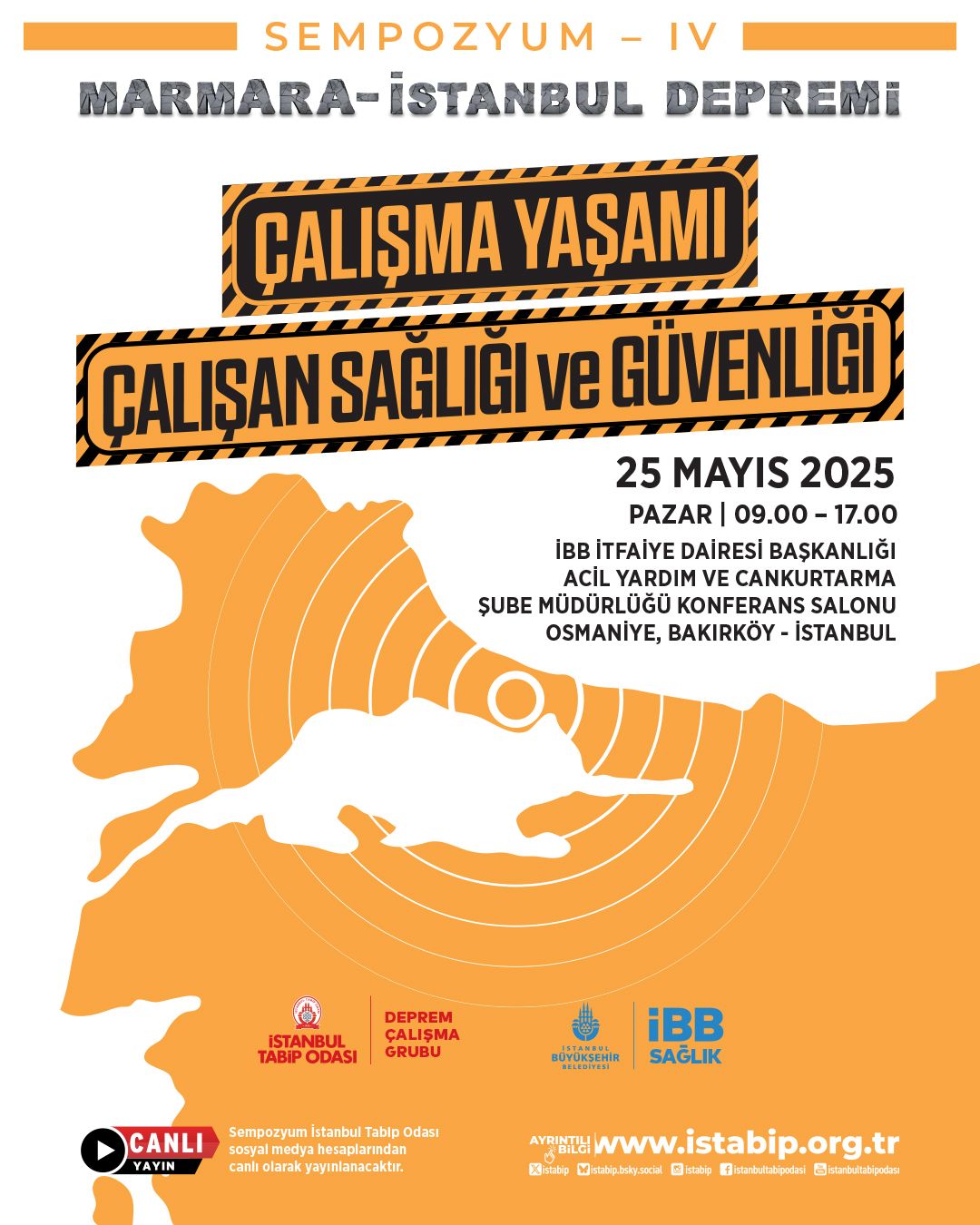 Sempozyum - IV: Marmara-İstanbul Depremi Çalışma Yaşamı Çalışan Sağlığı ve Güvenliği 