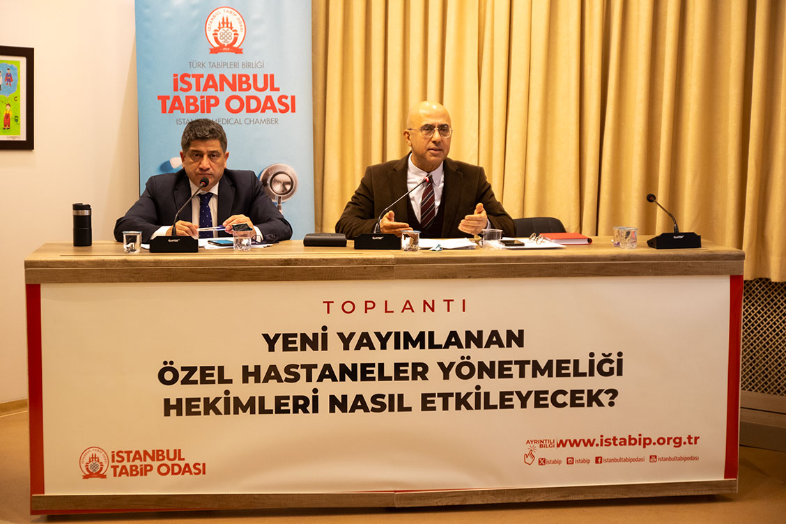 Yeni Yayımlanan Özel Hastaneler Yönetmeliği Hekimleri Nasıl Etkileyecek? Konulu Özel Hekimlik Toplantısı İstanbul Tabip Odası’nda Yapıldı