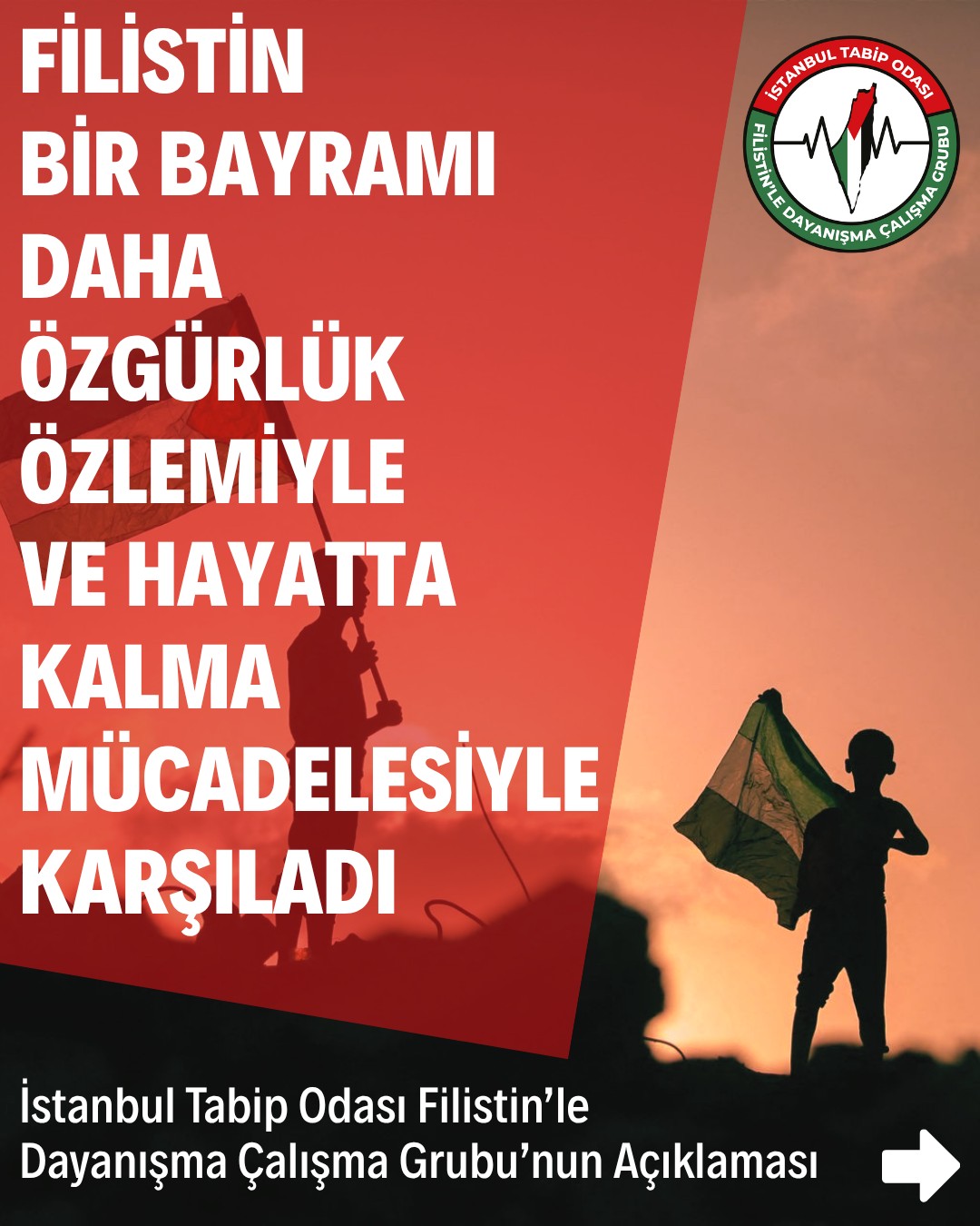 Filistin Bir Bayramı Daha Özgürlük Özlemiyle ve Hayatta Kalma Mücadelesiyle Karşıladı