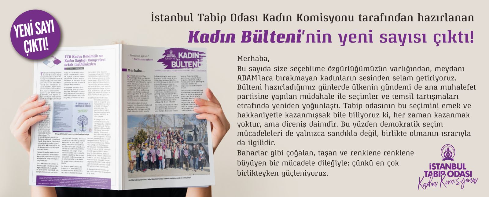 İstanbul Tabip Odası Kadın Komisyonu Tarafından Hazırlanan Kadın Bülteni'nin Yeni Sayısı Çıktı