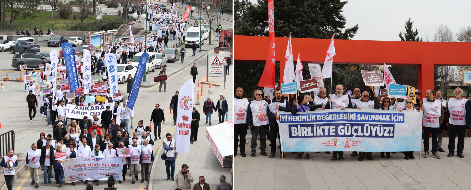 Beyaz Yürüyüş Ankara’da Noktalandı, Ülkenin Dört Bir Yanından Yüzlerce Hekim Beyaz Buluşma’da Bir Kez Daha Haykırdı: Başka Bir Sağlık Sistemi, Başka Bir Türkiye Mümkün!