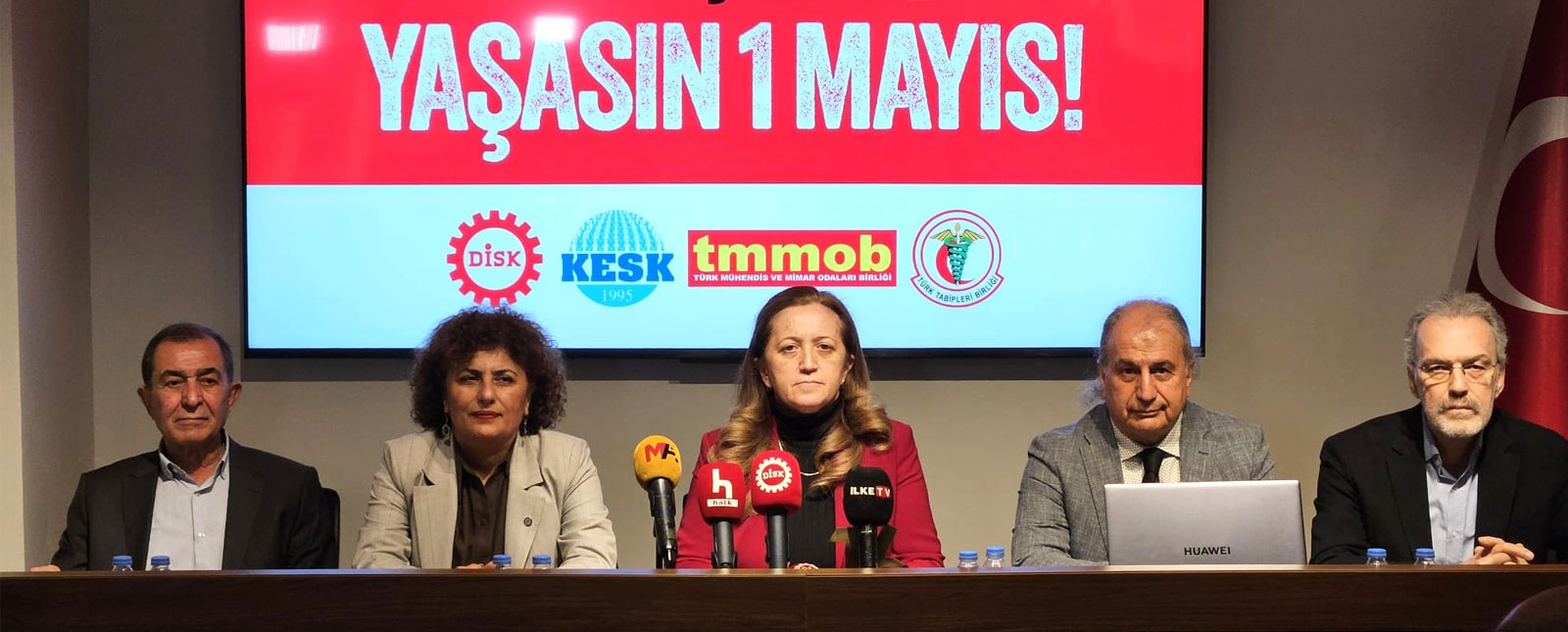 DİSK, KESK, TMMOB ve TTB’den 1 Mayıs 2026 Çağrısı: Emeğin Hakkı İçin, Adalet İçin, Barış ve Demokrasi İçin 1 Mayıs’a! Birleşelim, Değiştirelim!