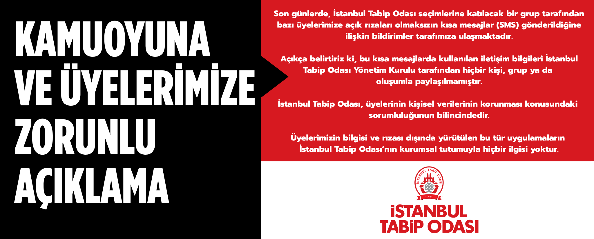 Kamuoyuna ve Üyelerimize Zorunlu Açıklama