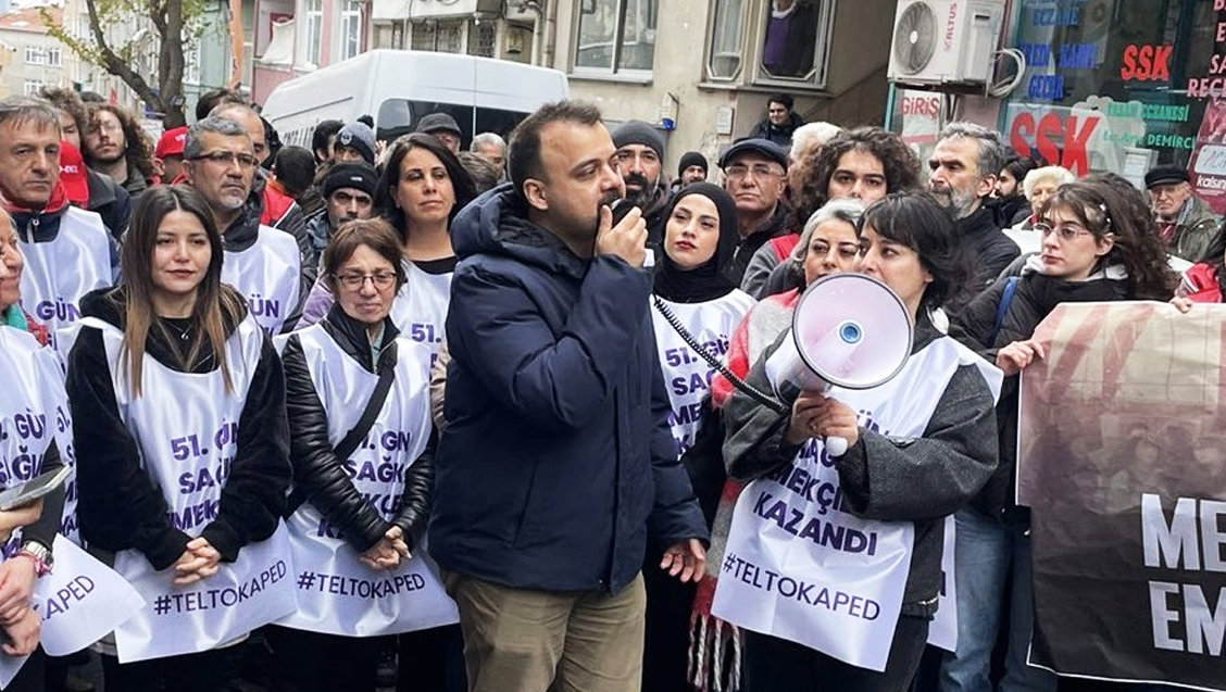 Özel Okmeydanı Hastanesi Sağlık Emekçileri Gasbedilen Haklarını Mücadeleyle Geri Aldı