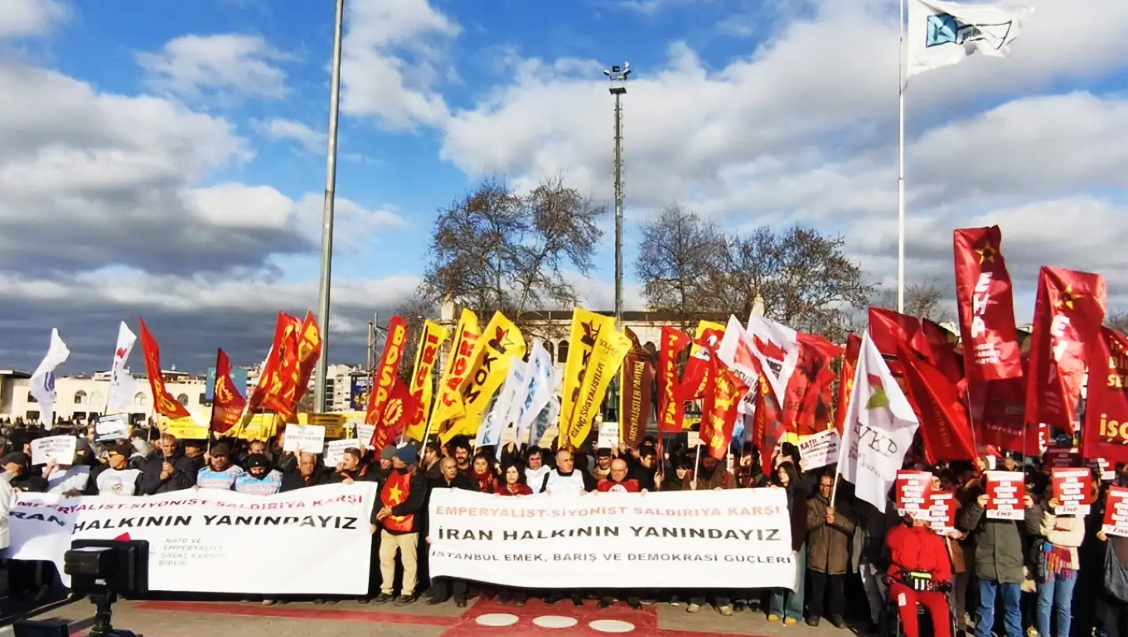 İstanbul Emek, Barış ve Demokrasi Güçleri Kadıköy’den Seslendi: Emperyalist-Siyonist Saldırıya Karşı İran Halkının Yanındayız