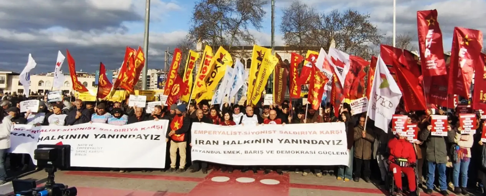 İstanbul Emek, Barış ve Demokrasi Güçleri Kadıköy’den Seslendi: Emperyalist-Siyonist Saldırıya Karşı İran Halkının Yanındayız